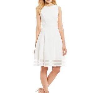 Calvin Klein White Sleeveless Dress